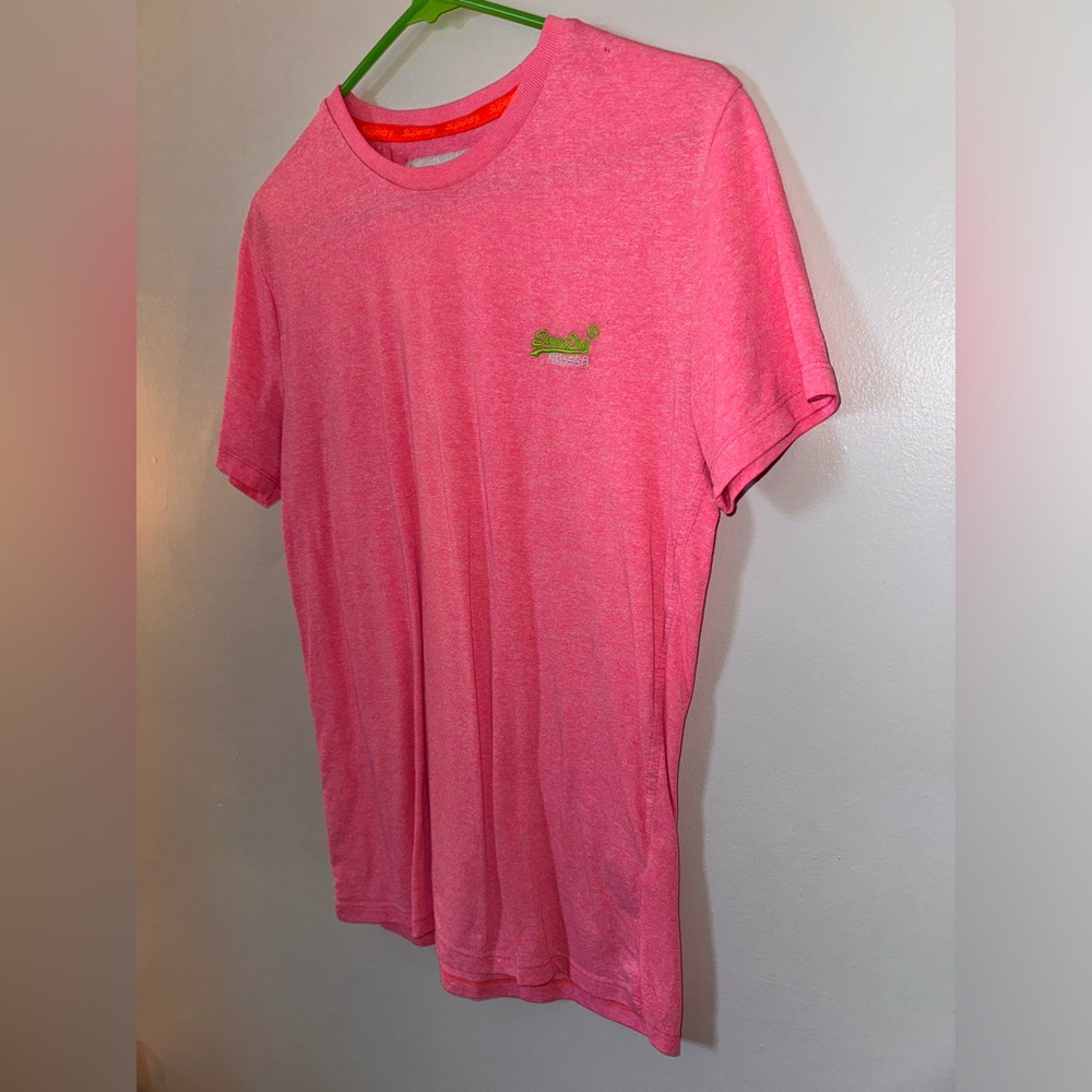 Vintage Superdry Pink T-Shirt - Picture 3 of 10